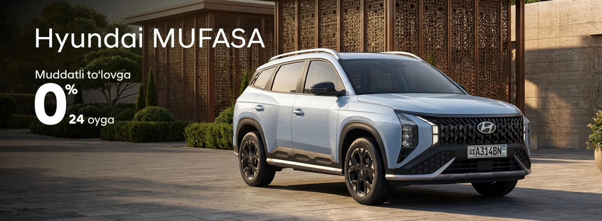 Hyundai MUFASA — 24 oyga 0% muddatli to‘lov